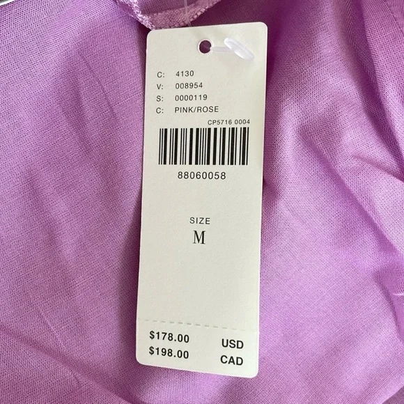 Maeve Anthropologie Lilac Strapless Dress with Floral Details - Picture 4 of 5